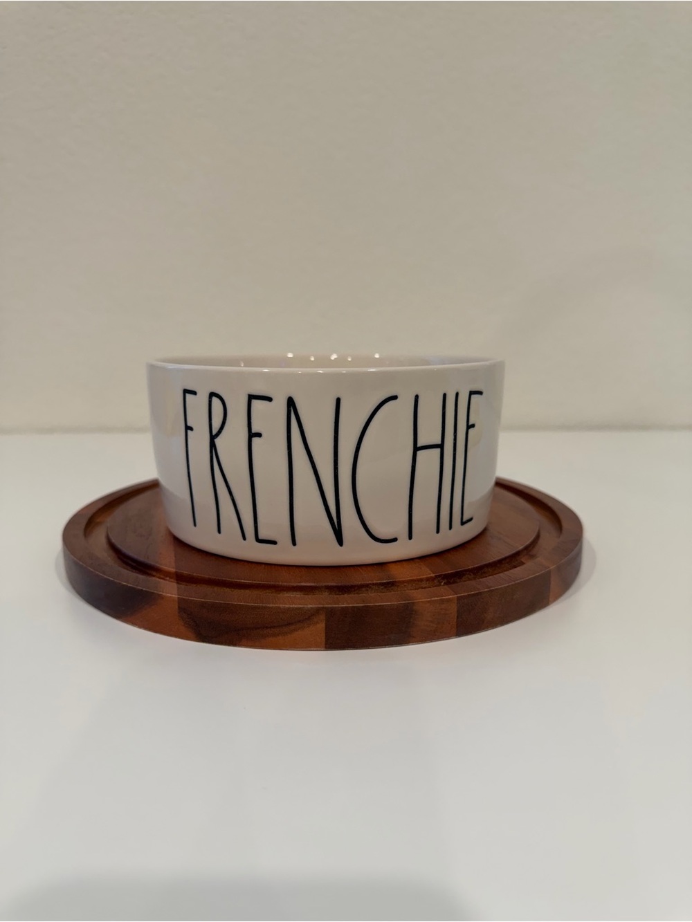 Rae Dunn "FRENCHIE" Dog Bowl